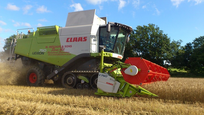 Combining all cereals with 3 Class terra-trac combines